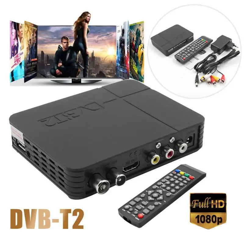 Terrestrial Receiver 1080P HD Digital PVR K2 DVB-T2 Broadcasting TV Tuner Box MPEG-2/4 H.264 Support HDMI with Remote gtmedia v7 tt terrestrial receiver combo dvb t2 c tv 10bit tuner box digital h 265 support full hd 1080p no app