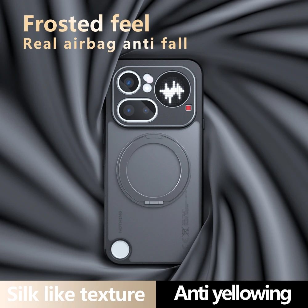 Magnetic Bracket Thin Shockproof Case - Sleek Protective Cover with Bumper