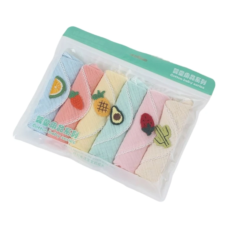 

Muslin Kerchief Newborn Face Towel Wash Cloth Burp Cloths Neck Scarf Baby Bibs