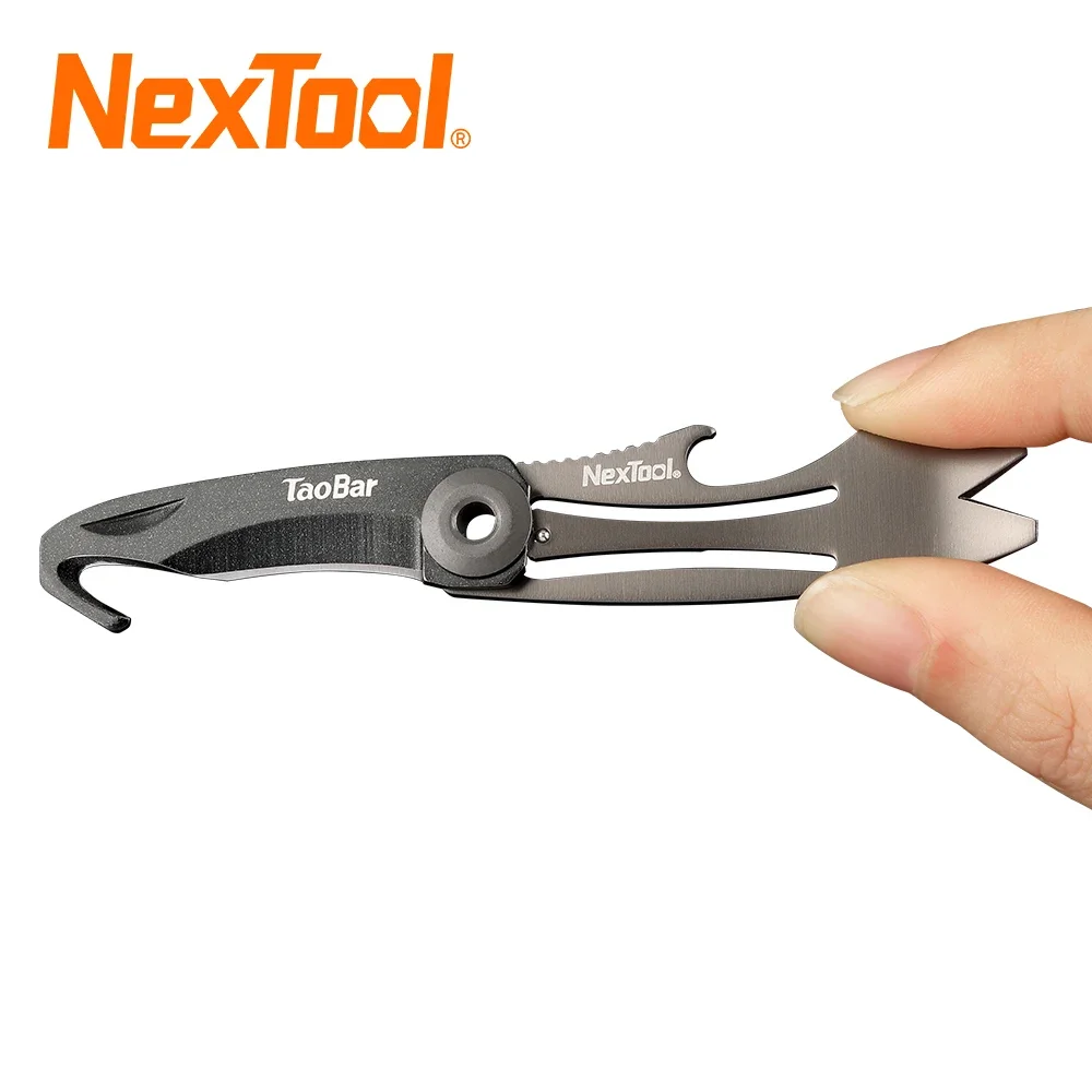 Фото Многофункциональный Фрезер NEXTOOL TaoBar, компактный спасательный брелок для ключей, креативный инструмент для повседневного использования №1