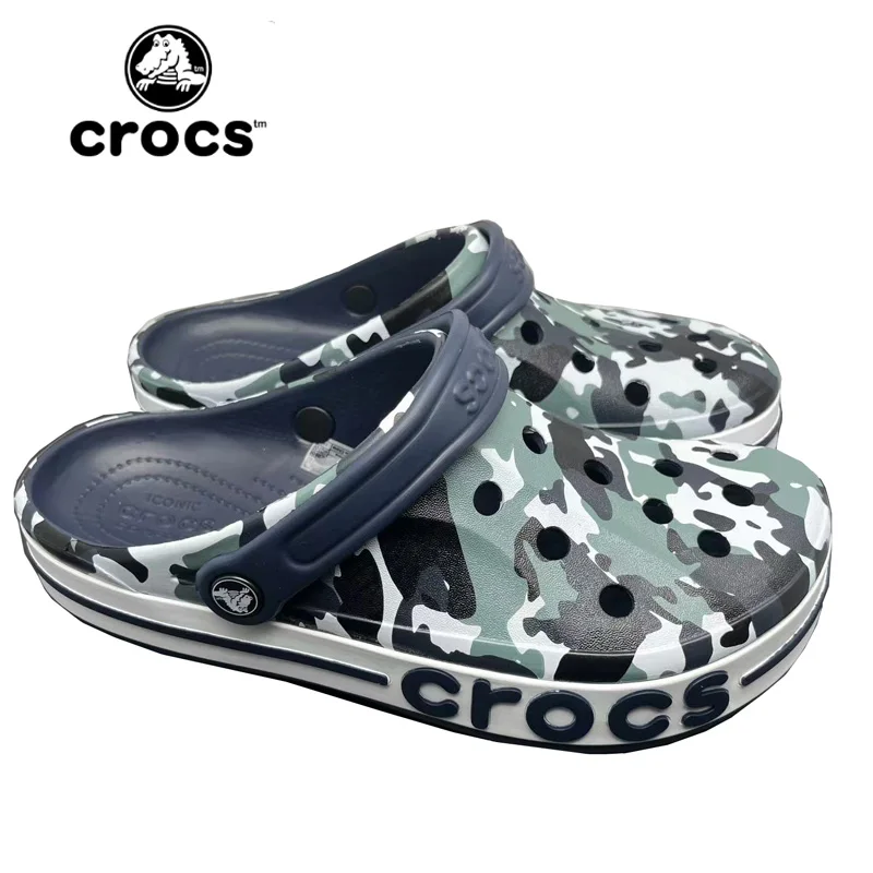 Closed Toe Sandals Crocs Camouflage Classic Clog Men's Women's Casual Unisex Outdoor Breathable Beach