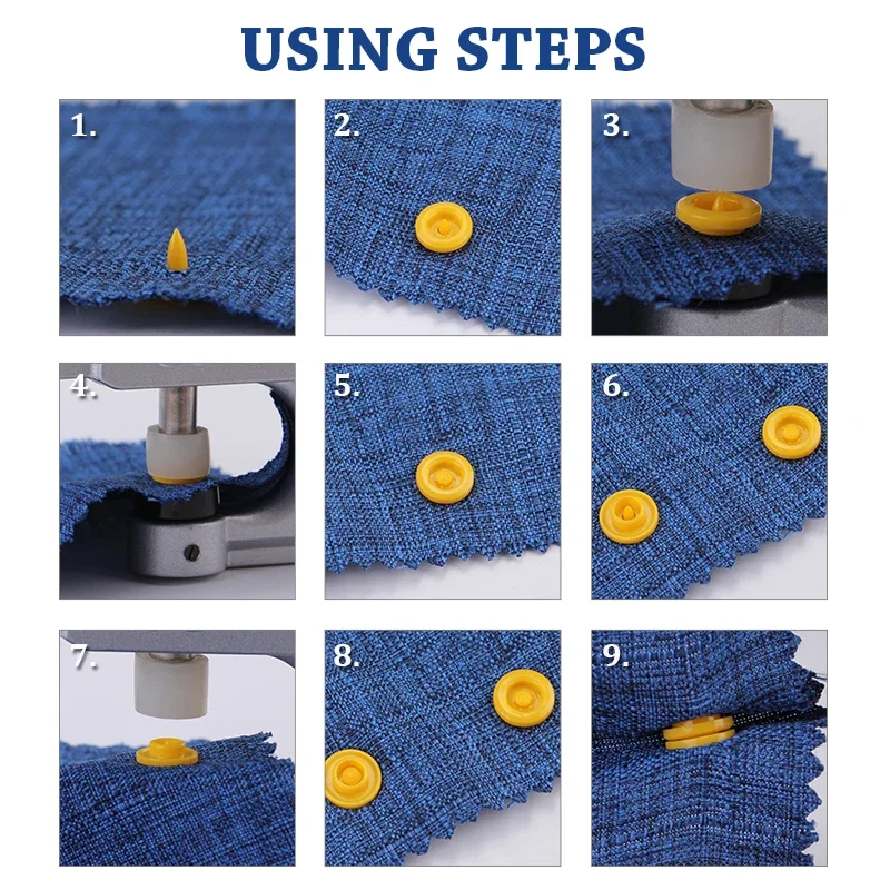 Bulk Plastic Snap Buttons for DIY Clothing and Accessories