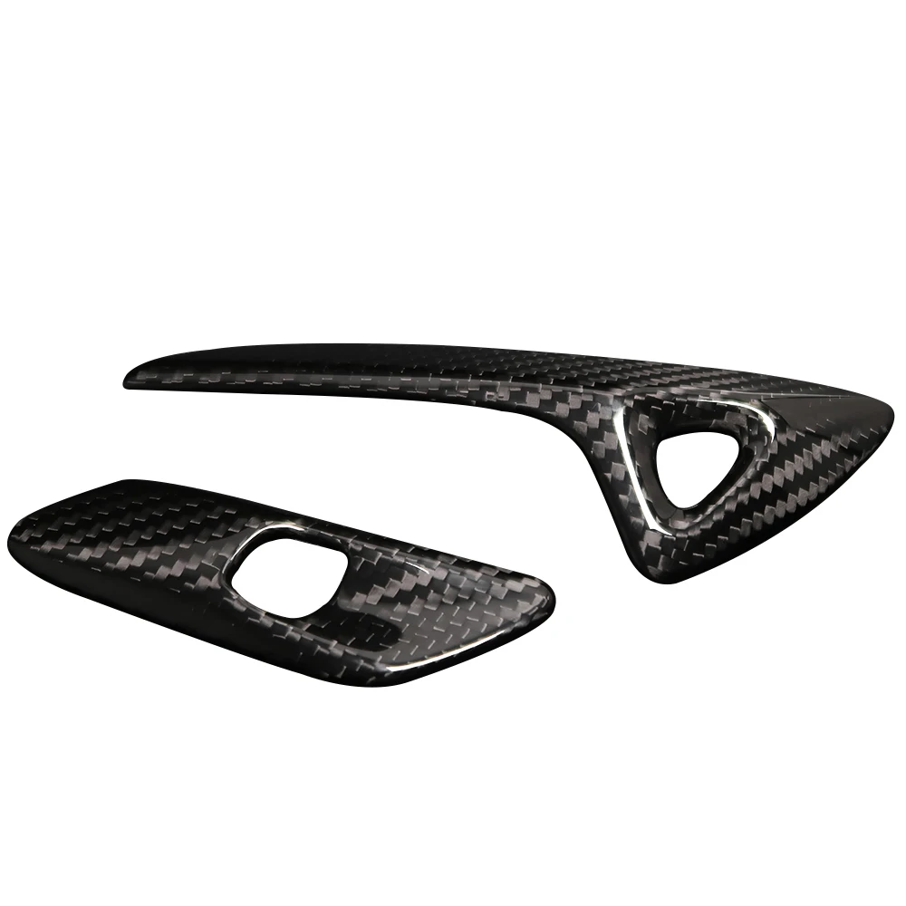 

2pcs Real Dry Carbon Fiber For Chevrolets Corvette C7 ZR1 Z06 2014-2018 2019 Interior Door Handle Cover Trim Car Accessories