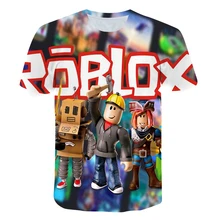 

Robloxing Kids Catton Crewneck T-Shirt Oversized 3D New Summer