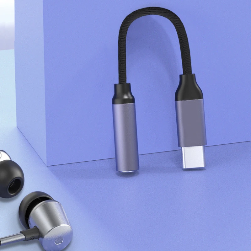USB Type C to 3.5mm Earphone Jack Adapter Converter Jack Aux Audio Cable Headphone Adapter
