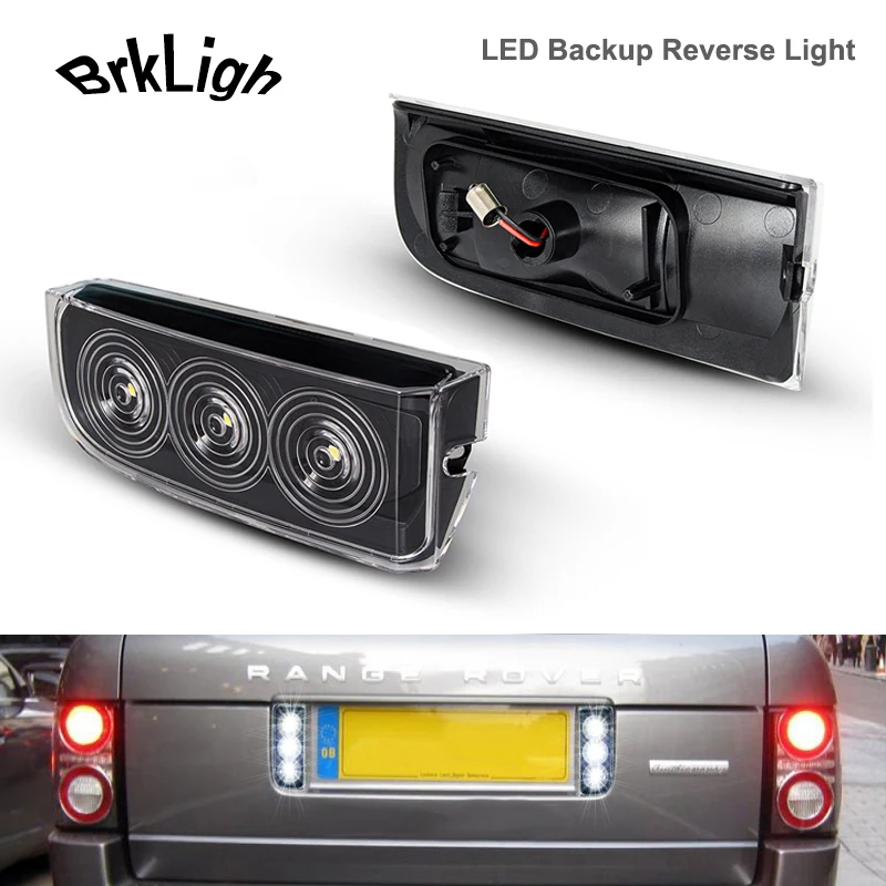 

2Pcs Canbus LED Rear Backup Reverse Lights For Land Rover Range Rover L322 2003-2012 Reversing License Plate Lamps OEM XFD000043