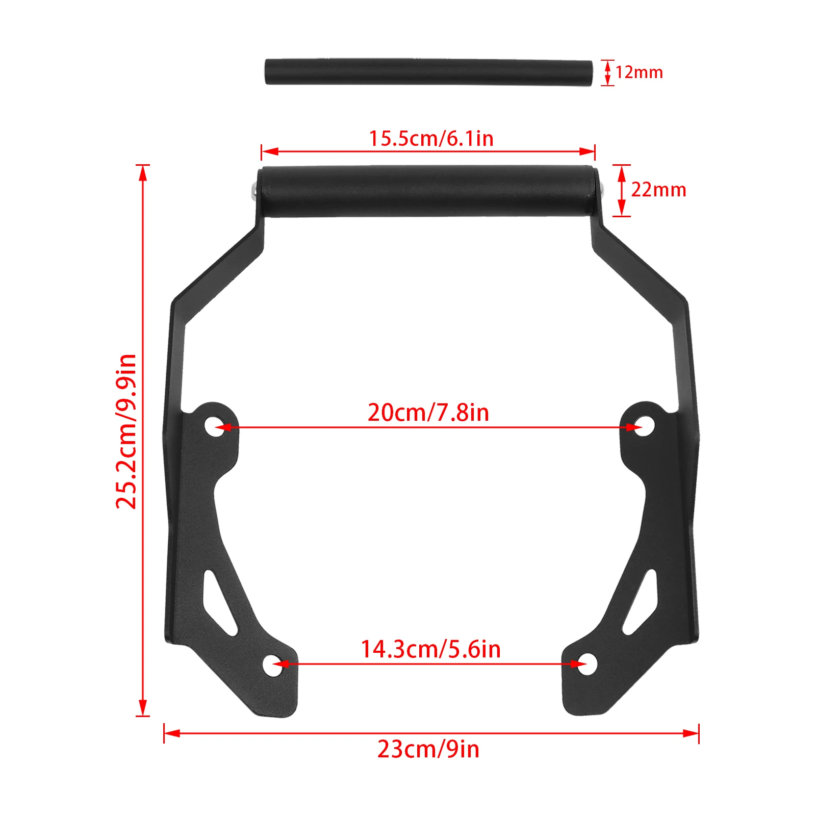 GPS 네비게이터 마운트 장착 브래킷, NC750 NC750X NC700 DCT 2021-2024 휴대폰 랙 대시캠 브래킷, 휴대폰 거치대 스탠드