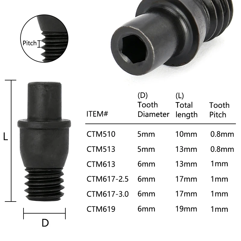 CMCP 1pc CNC Lathe Turning CTM Screw Cutting Tools Parts Inner Hexagon Pin Screw CTM 510 CTM513 CTM613 CTM617 CTM619