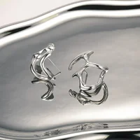 Fashion Punk Irregular Liquid Earrings Hip-Hop Personality Metal Hollow Earrings Clip Girls Party Jewelry Gifts Y2K Accessories - Image 3