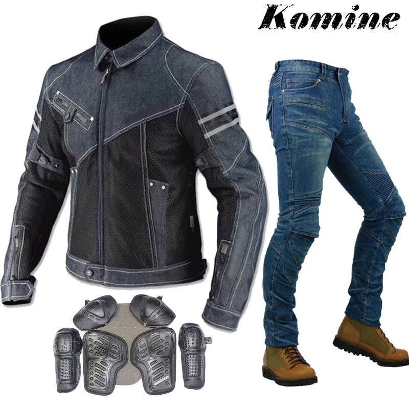 Denim Mesh Racing Suit Locomotive 