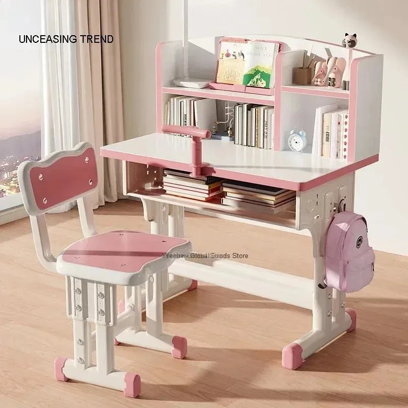 Study Table Home Bedroom Boys And Girls Writing Table Book Chair Set Primary School Children's Desk Lifting Desk New