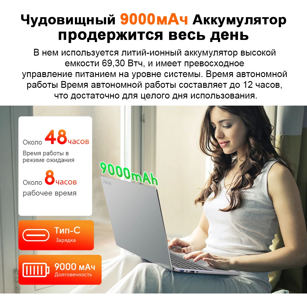 Ninkear A15PLUS Laptop Computer 15.6 Inch FHD IPS Screen 1920*1080 Display 16GB DDR4 512GB SSD Windows 11 Laptop 9000mAh Battery 4