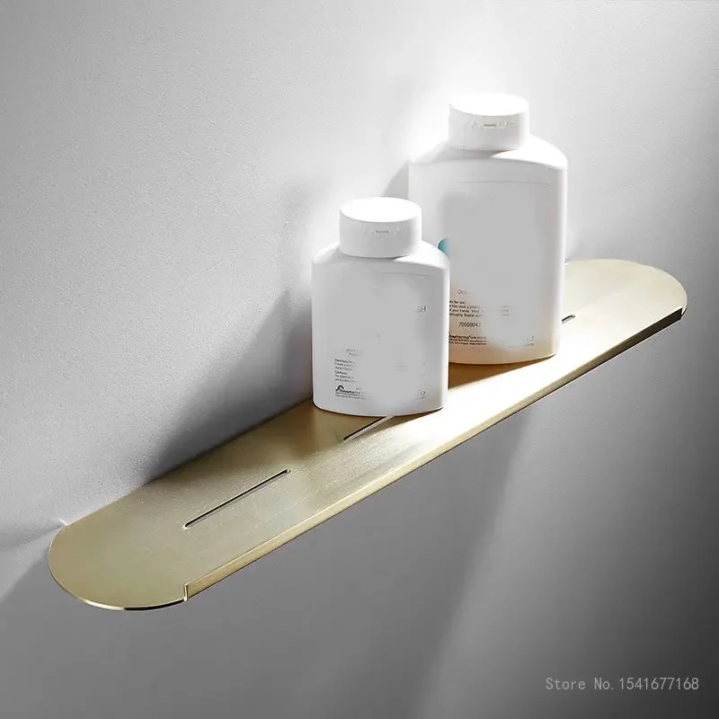 Nordic Style Brushed Gold Stainless Steel Towel Rack Bathroom Towel Ring Paper Towel Rack Triangle Basket Toilet Brush Shelf 1Pc