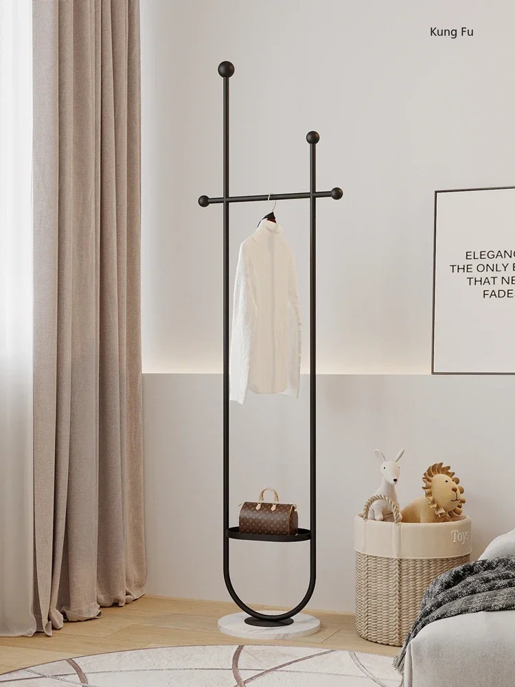Household Simple Floor Clothes Rack Living Room Entrance Bag Coat Rack Modern Light Luxury 4