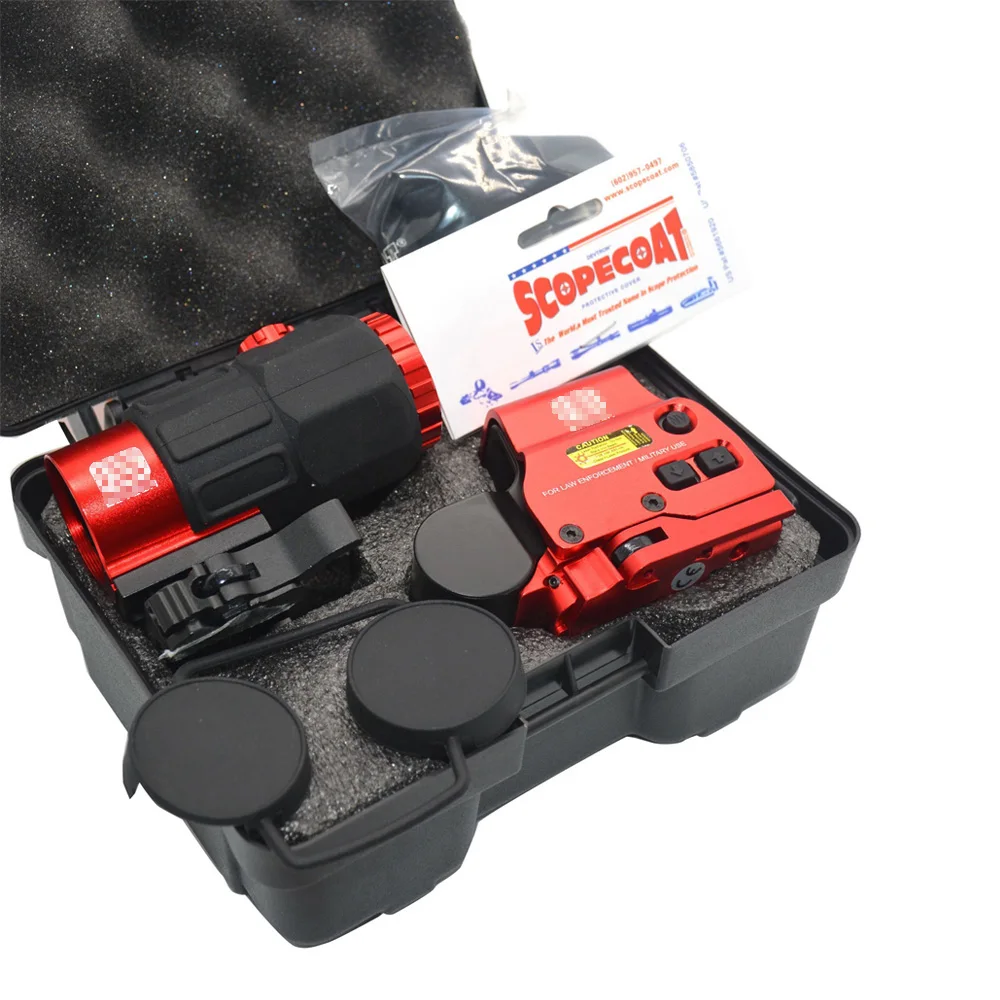Tactical G43 G33 3X G45 5X Magnifier with Flip-up Mount 558 Holographic Sight Scope