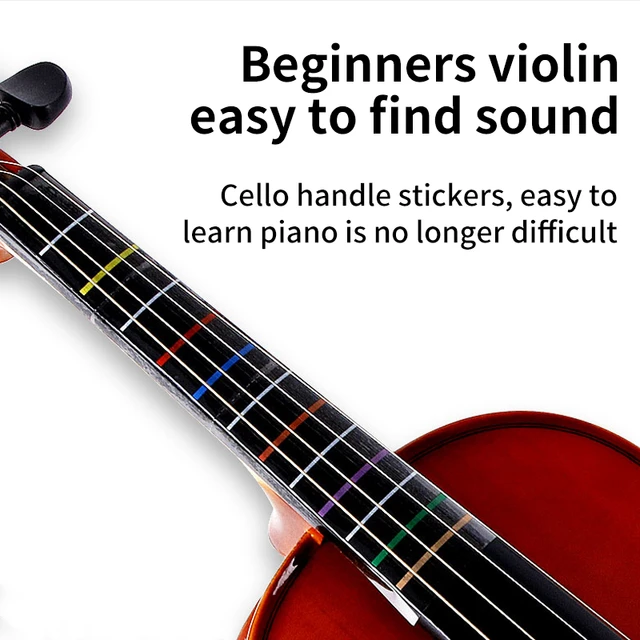 Viola Fretboard Sticker Beginner Pronunciation Position