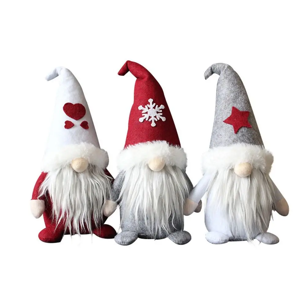 

Red Hat Christmas Decorations Gnome Originality Santa Claus Faceless Doll Dwarf Dirt-proof Durable