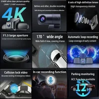 Recorder Night Visio 4K Plug and Play Car DVR Dash Cam for BYD Song Plus Seal U Sealion 6 DMi EV 2020 2021 2022 2023 2024 2025 4