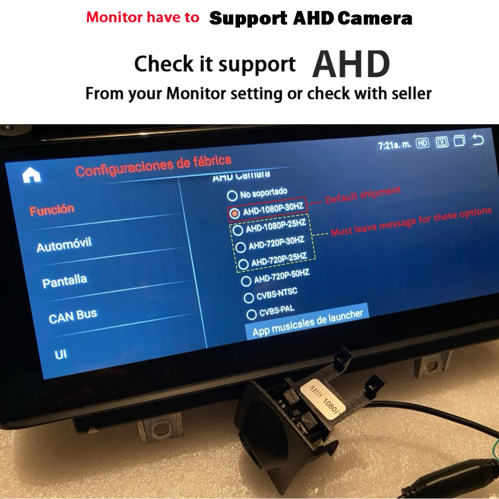 1920*1080P AHD180deg CCD Car Front view camera for Toyota RAV4 XA50 parking camera night vision waterproof HD 720P