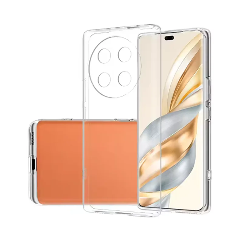 Ultra Thin Transparent TPU Soft Back Cover for Honor Magic7 Lite 5G - Clear Protective Case