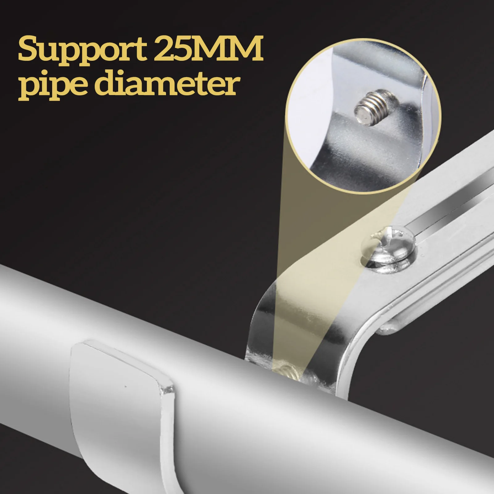 Curtain Rod 2pc Wall-mounted Extendable Metal Bracket