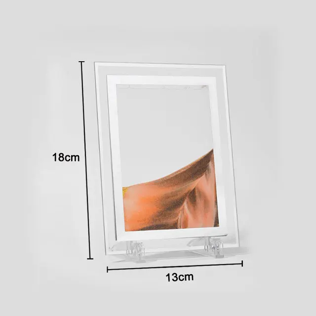 3D Quicksand Decor Picture Round Glass Moving Sand Art In Motion Display Flowing Sand Frame For Home Decor Hourglass Painting 