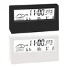 Thermo-Hygrometer Clock Creative Weather Display Electronic Alarm CLock Home Office Bedroom Decorative Alarm Electronic Clock 6