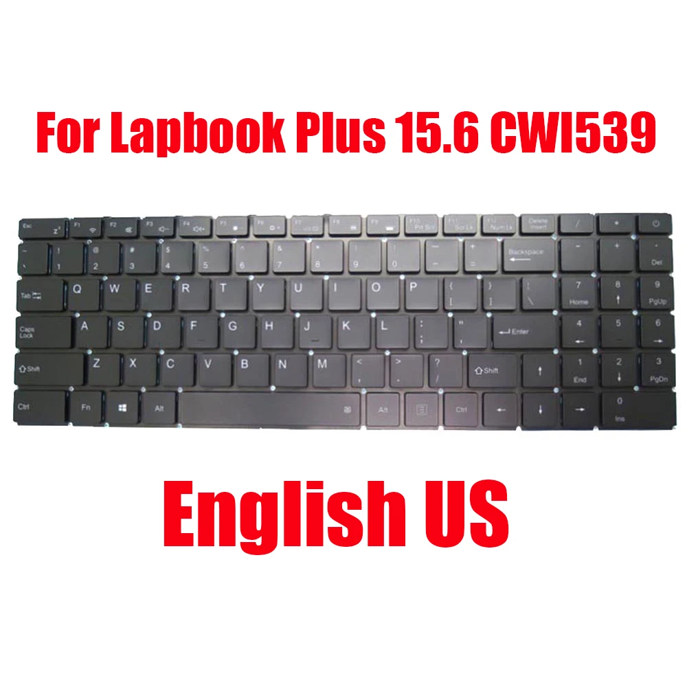 

Клавиатура для ноутбука Chuwi для Lapbook Plus 15,6 CWI539, английская, английская, черная, без подсветки, Новинка