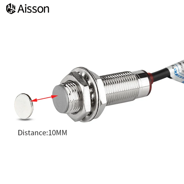 Sensor Hall NPN 3 Cables Sensor De Proximidad Hall NJK-5002C Efecto Hall NPN Enfoque De Proximidad Del Sensor Normalmente Abierto Interruptor Con Iman Detector Dc6 36v Del Sensor Hall Npn De 3