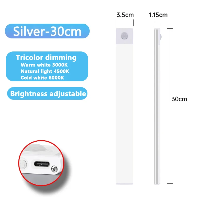 Silver -30cm