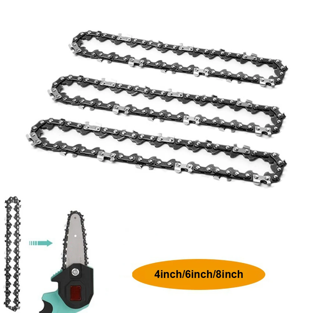 

4inch/6inch/8inch Mini Chainsaw Chain Replacement Chains for Electric Saw Tool Durable Steel Chainsaws Accessory