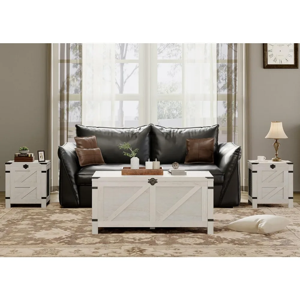 Coffee Table for Living Room,Lift Top Coffee Table with Storage,Small Accent Furniture with Mesh Cabinet and Rustic Lock 3