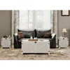 Coffee Table for Living Room,Lift Top Coffee Table with Storage,Small Accent Furniture with Mesh Cabinet and Rustic Lock 3
