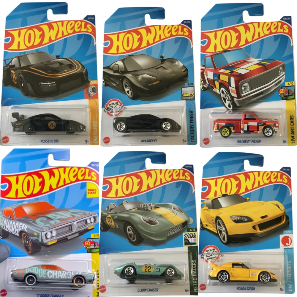 Hot Wheels 2022 F/E/P Aston Martin Toyota Ae86 Corvette Mclaren Volkswagen Mazda Chevy Dodge Honda Toy Car Diecast Model 1/64