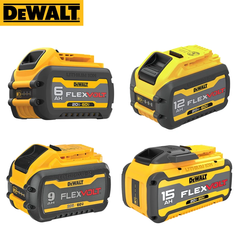 DEWALT Original 60V Max Lithium Battery High Power Heavy DCB606 DCB609 DCB612 DCB615 Compact Rechargeable Battery