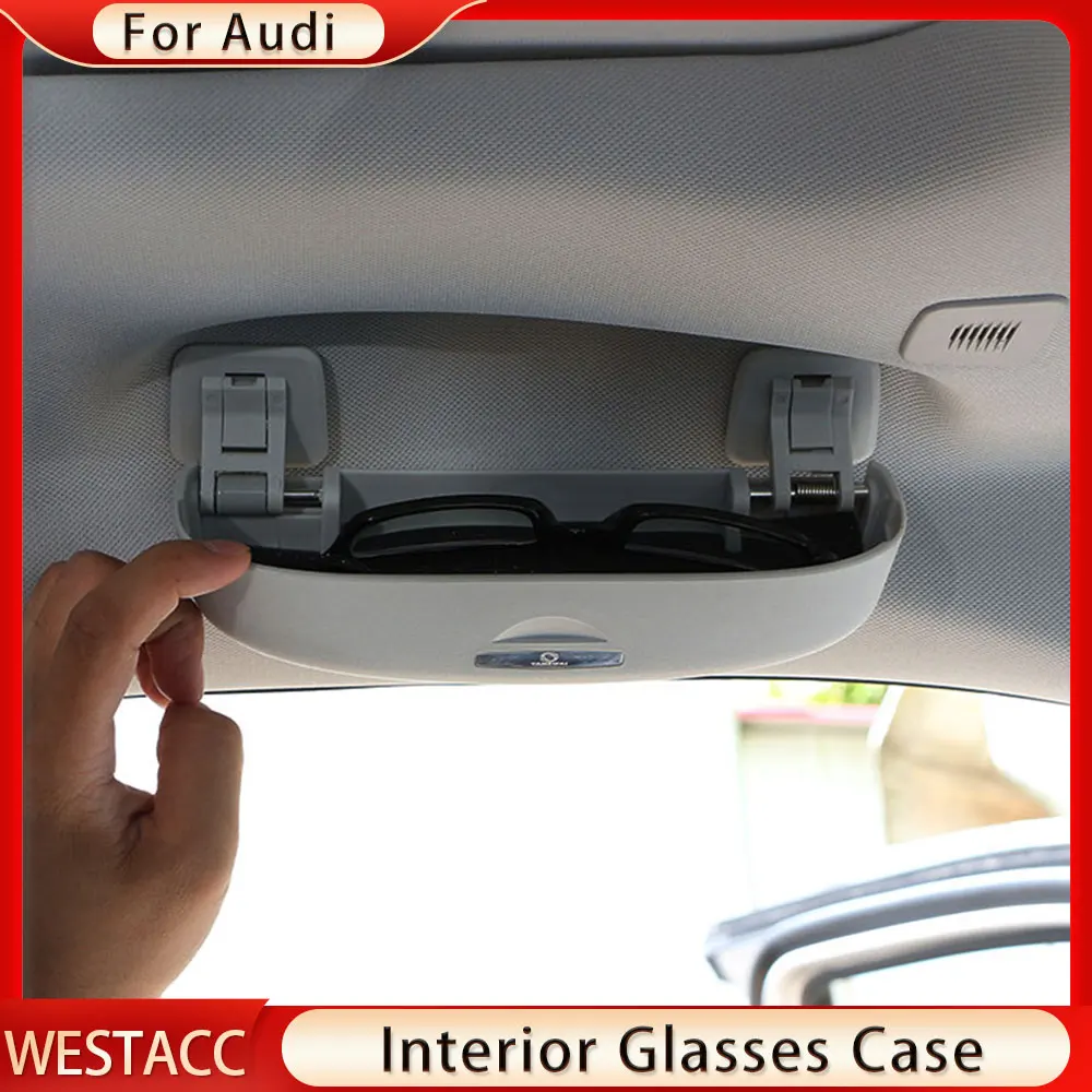 Car Sunglasses Holder Glasses Case Box for Audi A3 A4 B6 B8 A6 C6 80 B5