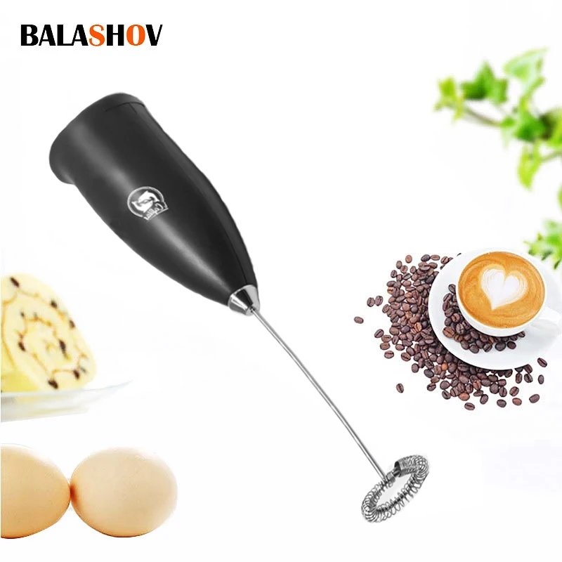 Espumador De Leche De Acero Inoxidable De Mano Batidora De Espuma Espresso  Cappucino Latte Maker Batidor De Huevos Con Pilas Advancent HA014565-00