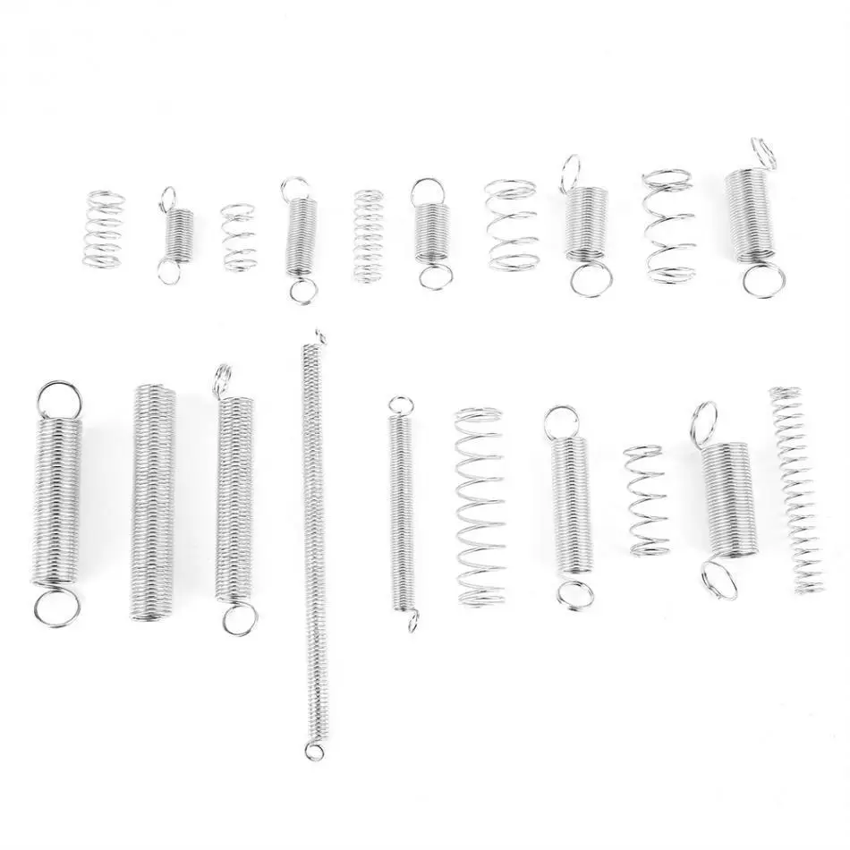 Description Picture 3 of item200pc Carbon Steel Compression Extension Springs Set w/ Box - 20 Sizes Assortment Kit Discount