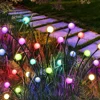 1pc 6/8/10LED Pack Solar Firefly Lights,Upgraded Solar Garden Lights Outdoor Waterproof Solar Swaying Landscape Outdoor Lights ﻿ 1