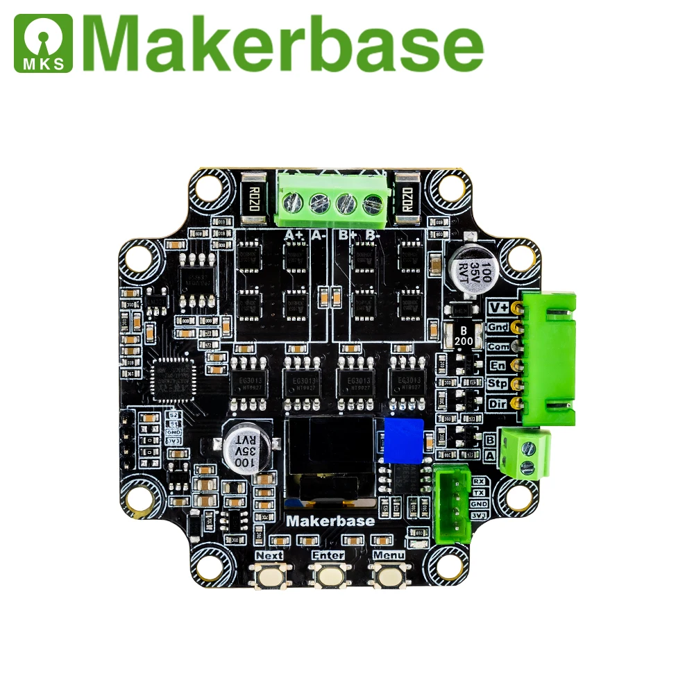 Makerbase Mks Servo57c Pcba Nema23 Circuito Fechado Driver de Motor de Passo Cnc Impressora 3d para Gen_l Foc Tranquila e Eficiente Rs485 - Imagem 3