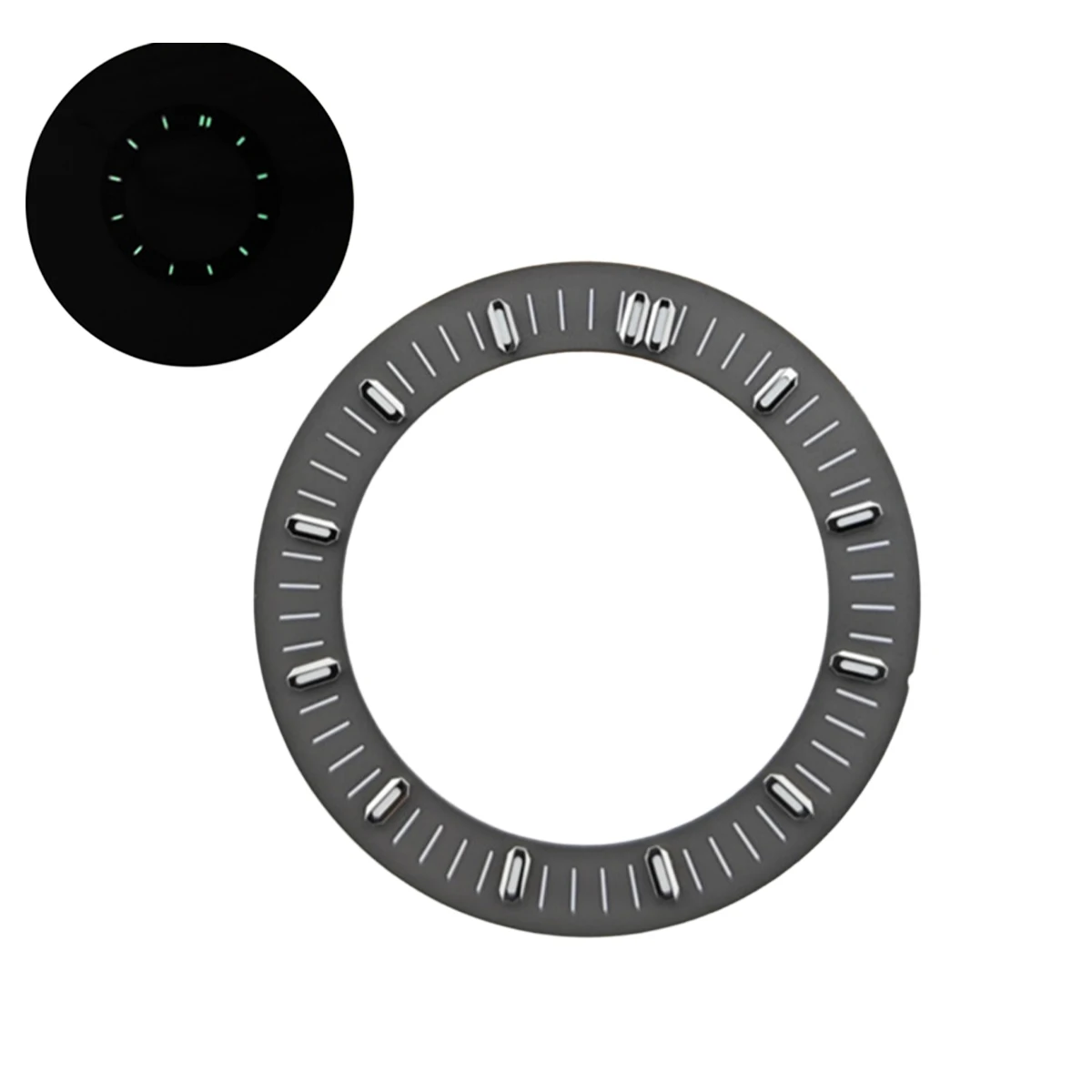 Enhanced Luminous Watch Dial - Green with Multiple Color Options, 31mm
