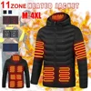 Men's Thermal Jacket 11 Zone Controlled Temperature Usb Electric Heating Coat Heating Clothing New Winter Ski Self-heating Parka 1