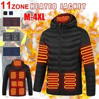 Men's Thermal Jacket 11 Zone Controlled Temperature Usb Electric Heating Coat Heating Clothing New Winter Ski Self-heating Parka 1