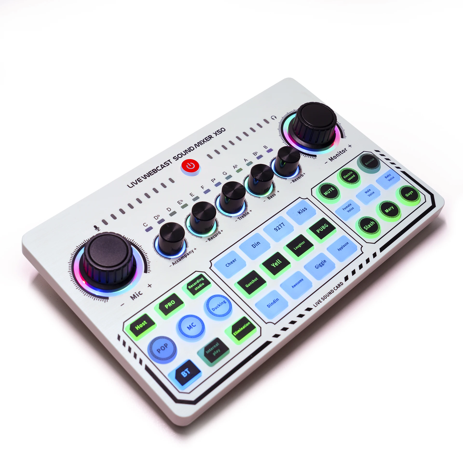 X50 professional recording studio sound cards live stream usb sound