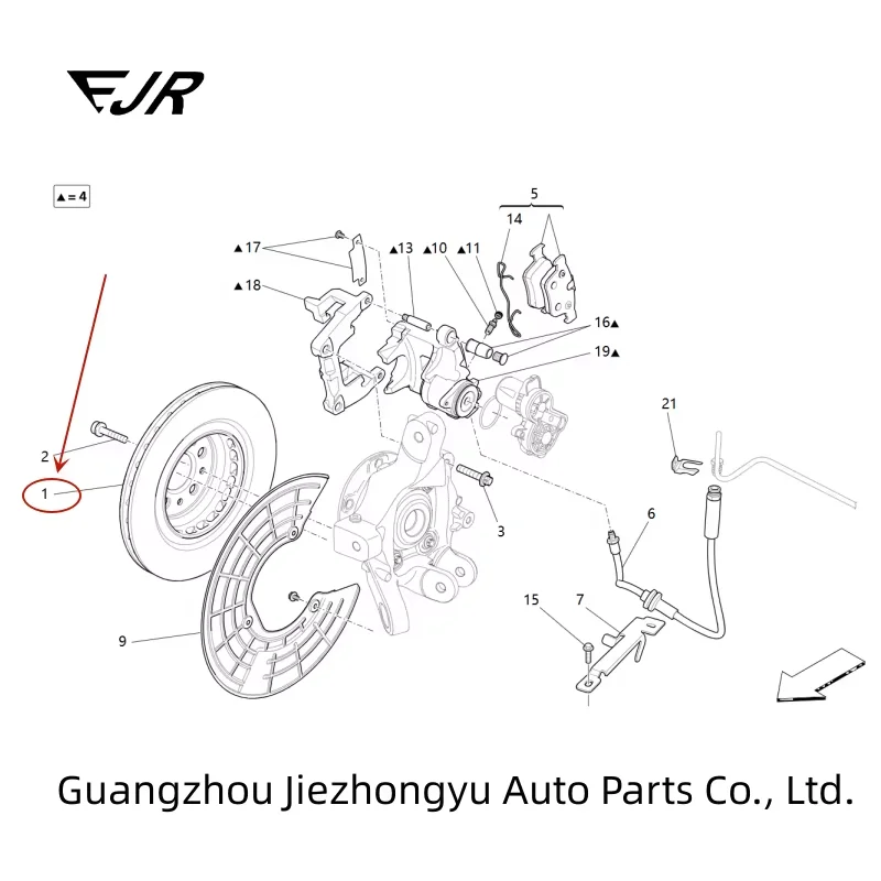 For Maserati Ghibli Levante Quattroporte-Cars Accessories High Quality Rear Brake Disc 670031771