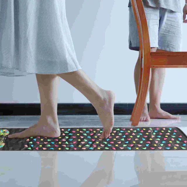 Mat Foot Pad Walk Rexology Acupoint Walkway Health Healthure Mats Set Lábok Enyhítő Pain Láb Támogatás Összecsukása - Image 5