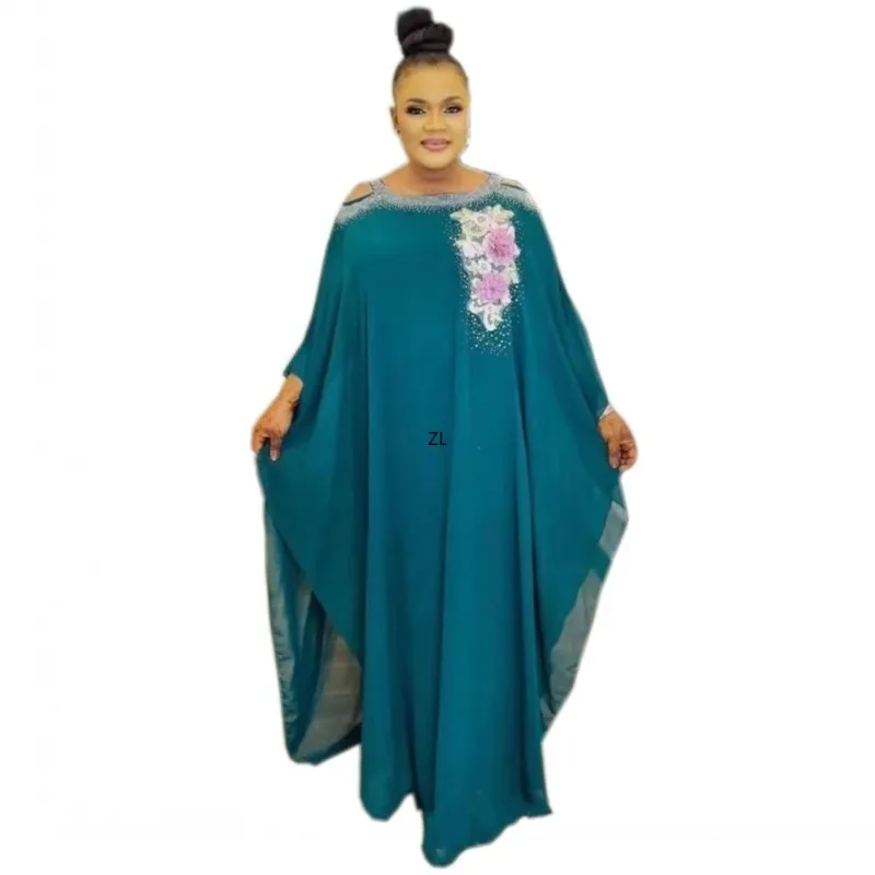 

African Dress For Women Evening Dashiki Africa Clothes Robe Marocaine Luxury Dubai Kaftan Abaya Muslim Maxi Dress Vetement