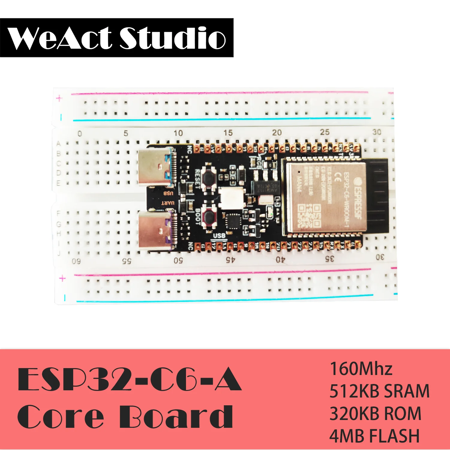 Weact-placa de Desenvolvimento do Sistema Mínimo Esp32-c6 Esp32c6 Esp32 Core Board Risc-v Espressif Iot Wifi Bluetooth Zigbee - Imagem 2