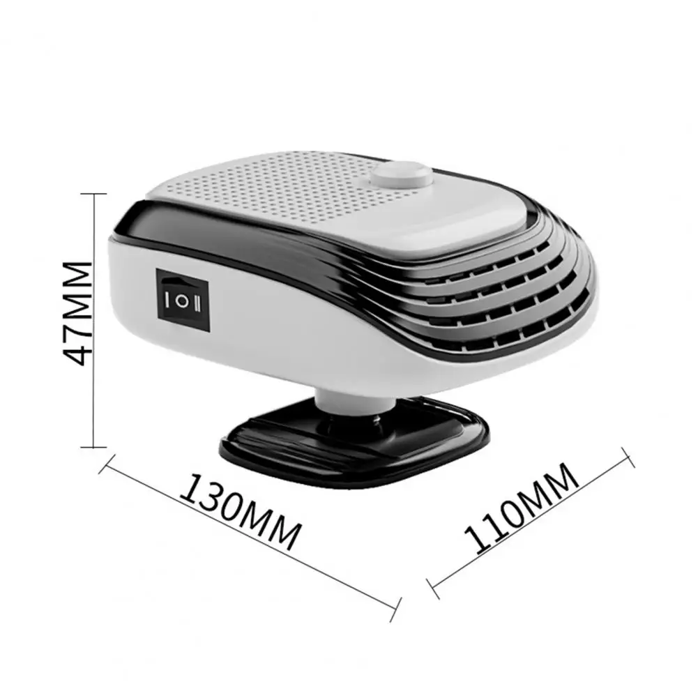 12V 120W Car Heater Portable Electric Heating Fan Automatic Windshield Dryer Defogging Demister Defroster For Car Accessories images - 6