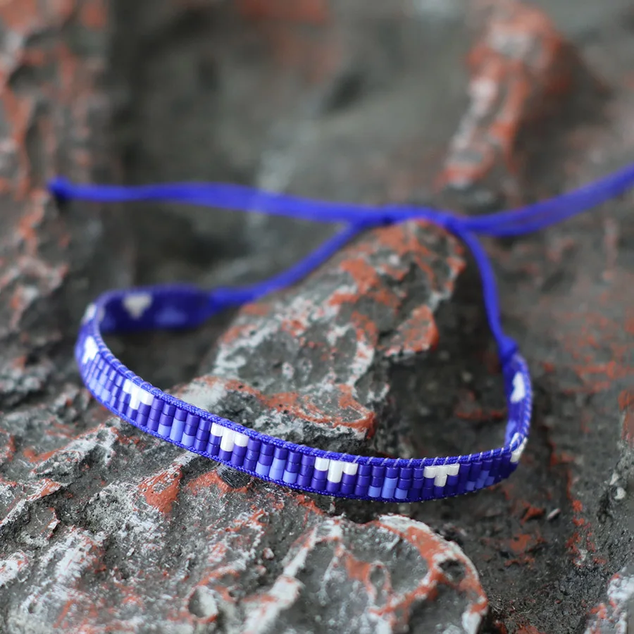 Handmade Seed Beads Adjustable Beach Surfer Bracelet